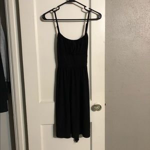 Black spaghetti strap dress